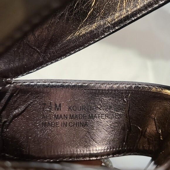 Loft Women's Size 7.5 Brown Terrain Kourtney Wooden 3.5" Wedge Gladiator Sandals - Picture 8 of 12